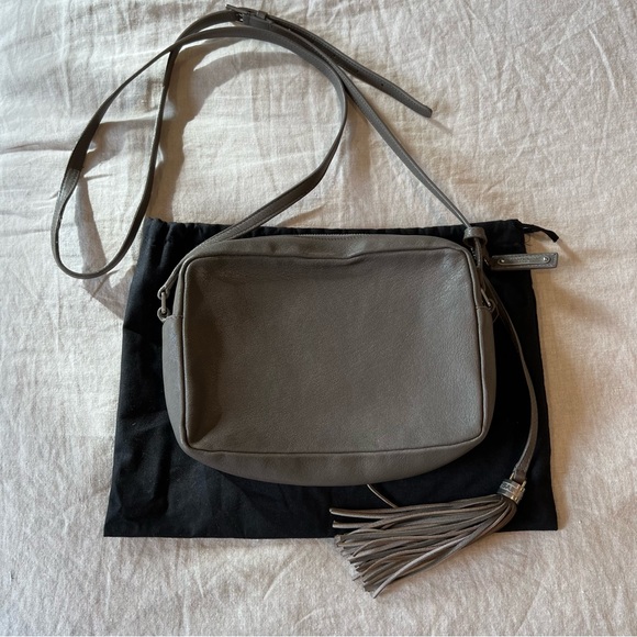 Saint Laurent Lou Crossbody Camera Bag Grey - Picture 2 of 15